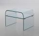 7259 bedside table transparent tempered glass structure by Gliv online sales