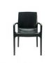 Polypropylene Black Chair with Armrests Cream Online Shop