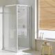 Crystal Duo 1-Pivot-Door Corner Shower Enclosure Anodized Aluminum and Glass Structure by SedieDesign Sales Online