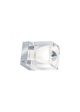 Sales Online Cubetto D28 G01 Ceiling Lamp with Glass Diffuser and Polished Chromium-Plated Metal Structure by Fabbian