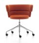 Dam office chair with wheels fabric coated by Debi online sales