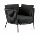 Desiree DE705 lounge armchair metal frame fabric coated by Vermobil online sales