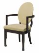 Decor P Chair with Armrests Wooden Frame Leather Seat by Cabas Online Sales