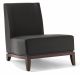 Diesis 73A2 Lounge Armchair Wooden Frame Leather Seat by Cabas Online Sales
