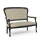 Filippo '800 Waiting Sofa Wooden Frame Fabric Seat by SedieDesign Online Sales