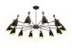 Duke Round 12 Suspension Lamp Brass and Aluminum Structure by DelightFULL Online Sales