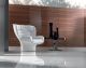 Elda Luxury Armchair Fiberglass Structure Leather Seat by Longhi Buy Online