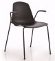 EP1B Chair with Armrests Steel Structure Polypropylene Seat by Luxy Online Sales
