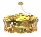 Etta Round Suspension Lamp Brass Structure by DelightFULL Online Sales
