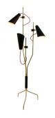 Evans F Floor Lamp Brass and Aluminum Structure by DelightFULL Online Sales