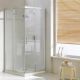 Evolution Slide Corner Shower Enclosure Anodized Aluminum and Glass Structure by SedieDesign Sales Online