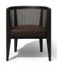 Grandhotel PC Small Armchair Wooden Frame Leather Seat by Cabas Online Sales