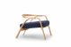 grillo armchair with low backrest and wooden structure online sales sediedesign