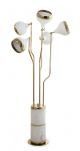 Hanna F Floor Lamp Brass Structure Marble Base by DelightFULL Online Sales