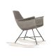 Hauteville rocking chair concrete shell wooden feet suitable for contract use by Lyon Bèton online sales
