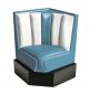 HW-60/60 American Style Booth Wooden Base Upholstered Seat Coated with Ecoleather by Bel Air Buy Online