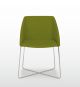Hyway 6 Small Armchair Metal Structure Leather Seat by Quinti Online Sales