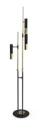 Ike F Floor Lamp Brass and Aluminum Structure by DelightFULL Online Sales