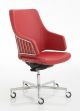 Italia IT7 Desk Chair Aluminum Base Leather Seat by Luxy Online Sales