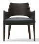 Jules Small Armchair Wooden Frame Leather Seat by Cabas Online Sales