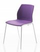 Kalea 4 Legs chair steel legs seat coated in fabric by Kastel online sales