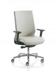 Karma Padded desk chair die-cast aluminum base leather seat by Kastel online sales