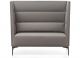 Kendo High soundproof sofa coated in ecoleather steel feet suitable for contract use by Kastel online sales