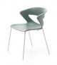 Kicca 4 Legs stackable chair polypropylene seat steel legs by Kastel buy online