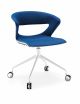Kicca Swivel 4 Castors chair steel base polypropylene seat by Kastel online sales