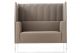 Kontex soundproof sofa coated in ecoleather steel feet by Kastel online sales