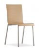 Kuadra 1321 chair steel legs oak seat by Pedrali online sales