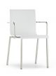 Kuadra XL 2402 chair with armrests steel legs technopolymer seat by Pedrali online sales