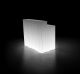 Frozen Banco Light Outlet in Polietilene e Alluminio by Plust Vendita Online