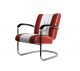 LC-01 Retro Chair Steel Structure Seat Coated with Ecoleather by Bel Air Sales Online