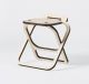 Carletto high design folding low stool birch wood structure by Parva online sales on www.sedie.design now!