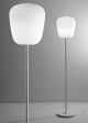 Sales Online Lumi F07 C07 Floor Lamp with Diffuser in Satin Finish White Blown Glass and White Metal Painted Structure by Fabbian