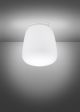 Sales Online Lumi F07 E11 Ceiling Lamp with Diffuser in Satin Finish White Blown Glass and White Metal Painted Structure by Fabbian