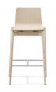 Malmö 232 stool with backrest wooden structure by Pedrali online sales