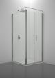 Marte Double Corner Shower Enclosure Glass Doors Aluminum Frame by SedieDesign Online Sales