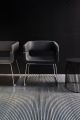 Matrix 4202 small armchairs sled base fabric seat by LaCividina online sales