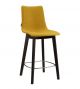 Natural Zebra Pop stool with backrest wooden legs fabric seat suitable for contract use by Scab buy online