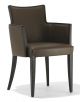 Nobilis P Small Armchair Wooden Frame Leather Seat by Cabas Online Sales