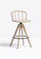 Nym swivel stool ash wood structure suitable for contract use by Pedrali buy online