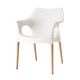Natural Ola Chair Wood Legs Technopolymer Seat by Scab Online Sales