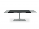 Sales Online Palace H. 74 Extendible Table Metal Base Glass Top by Sovet.