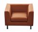 Cube 210/211 Armchair Steel Base Leather Seat by Luxy Online Sales
