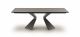 Prora extendable table metal base glass top by Bonaldo online sales on www.sedie.design