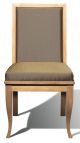 Queen Chair Wooden Frame Leather Seat by Cabas Online Sales
