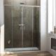 Replay 2-Sliding-Doors Shower Enclosure Anodized Aluminum and Glass Structure by SedieDesign Sales Online