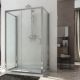 Replay Trio 1-Sliding-Door Peninsular Shower Enclosure Anodized Aluminum and Glass Structure by SedieDesign Sales Online